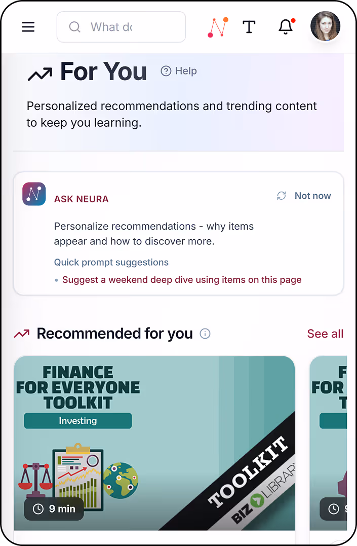 Behavioral Recommendations